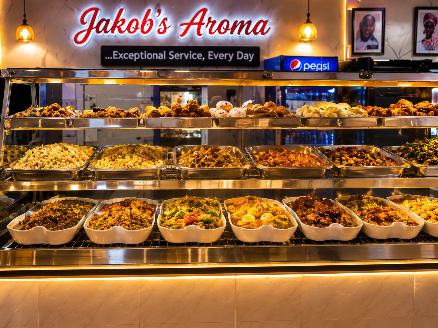 Wide food selection