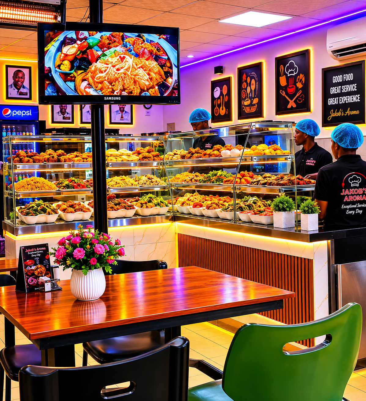 Jakob's Aroma dining area